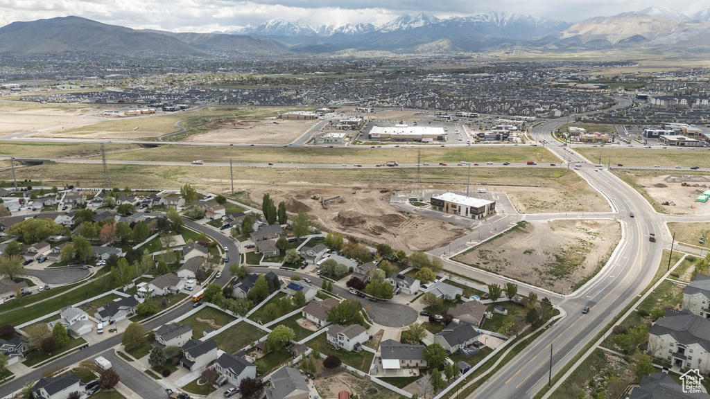 Bird\\\\\\\'s eye view with a mountain view and a residential view