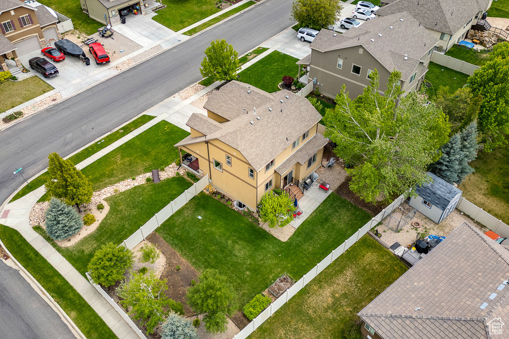 Drone / aerial view featuring a residential view