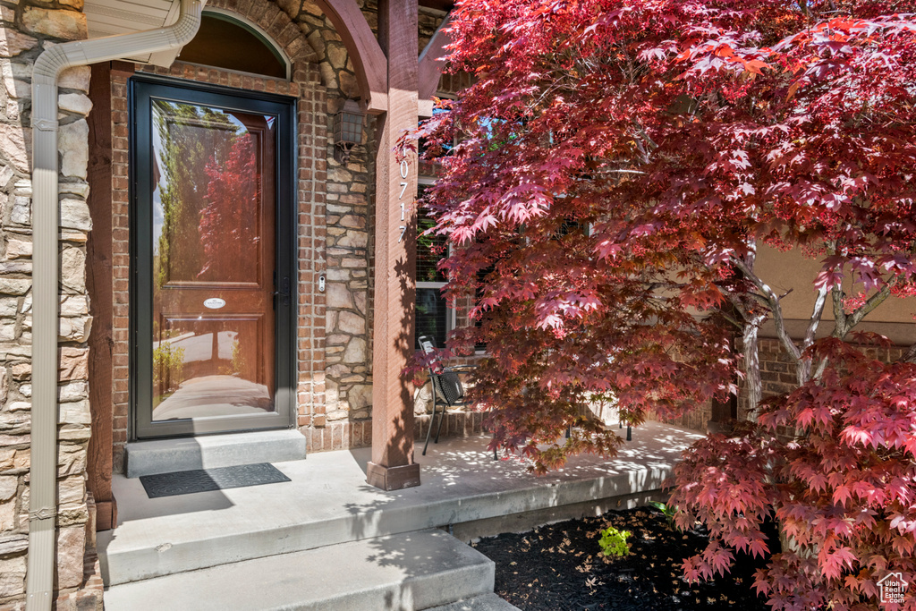 View of entrance to property