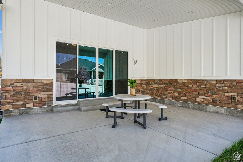 View of patio