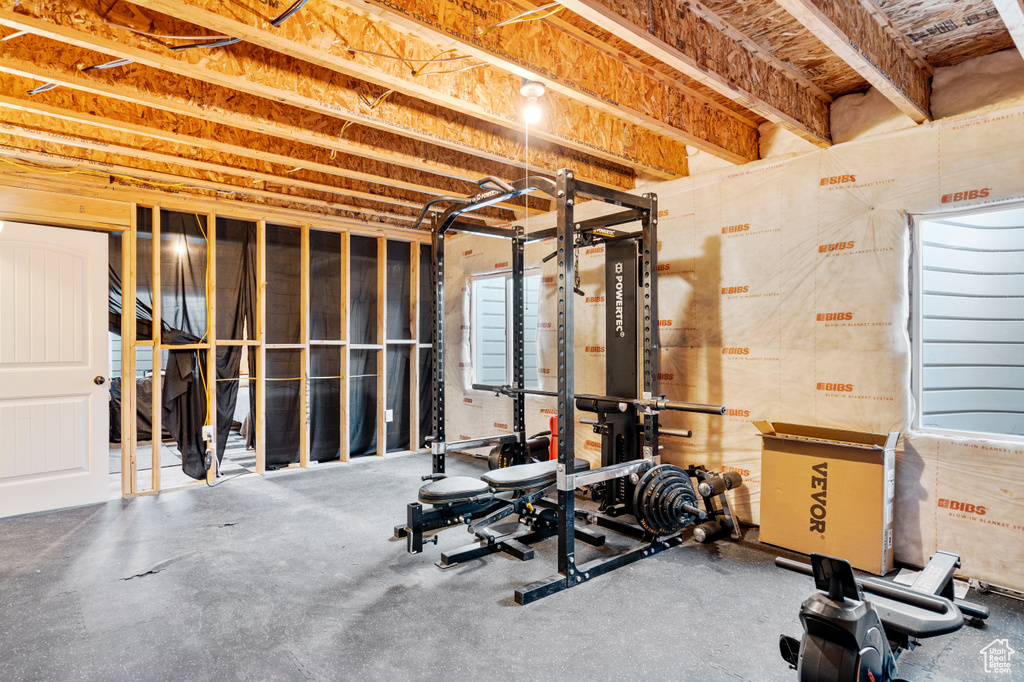 View of workout area