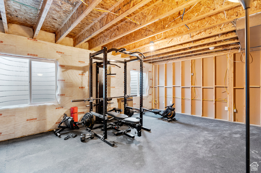View of workout area