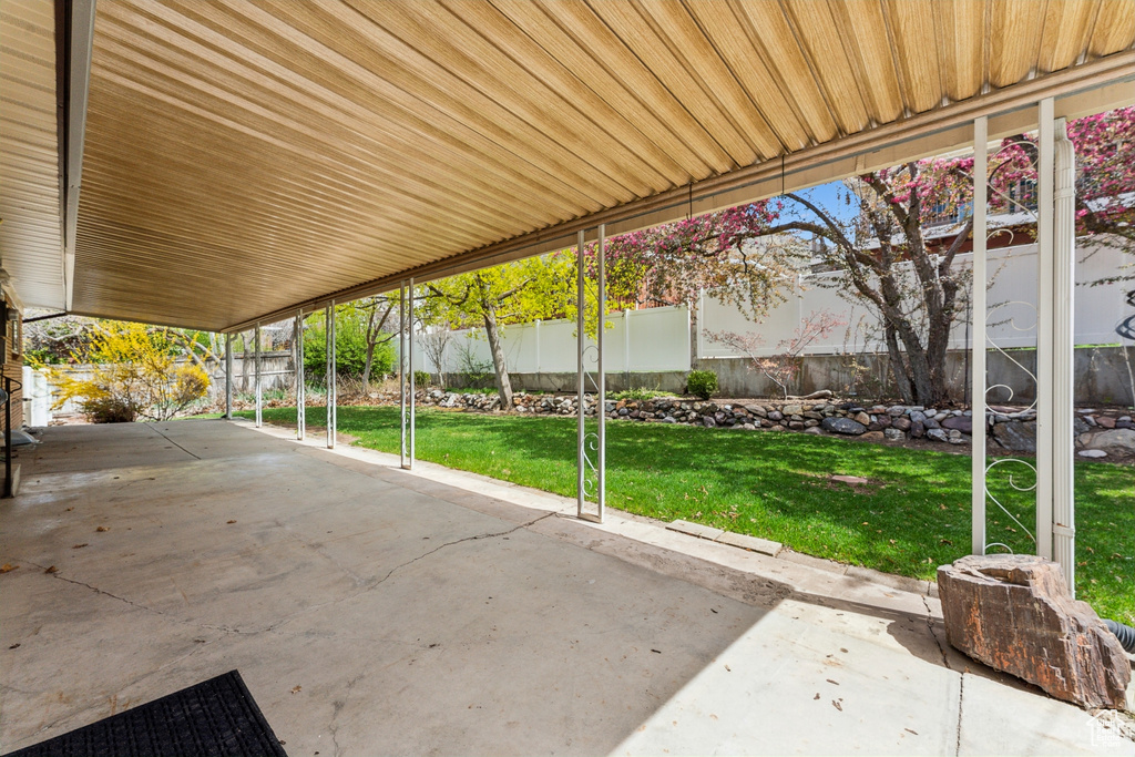 View of patio / terrace featuring a fenced backyard