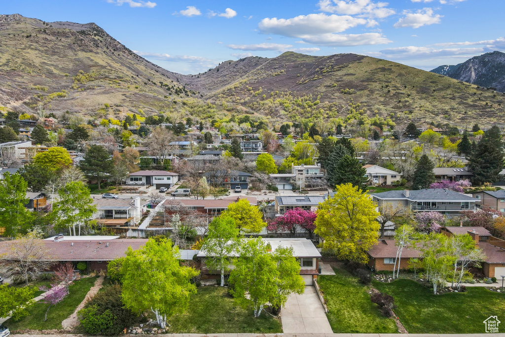 Mountain view with a residential view