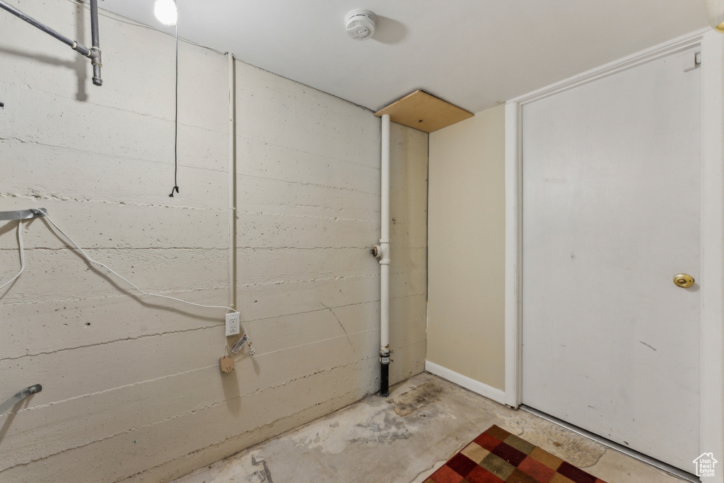 View of basement