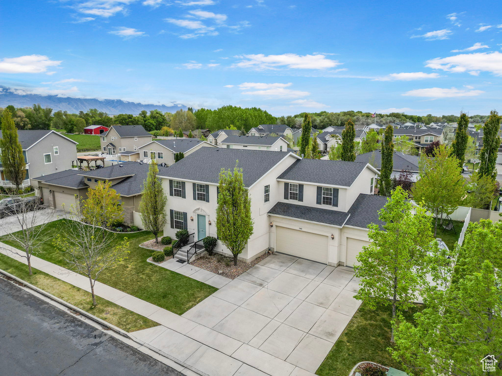 Bird's eye view featuring a residential view