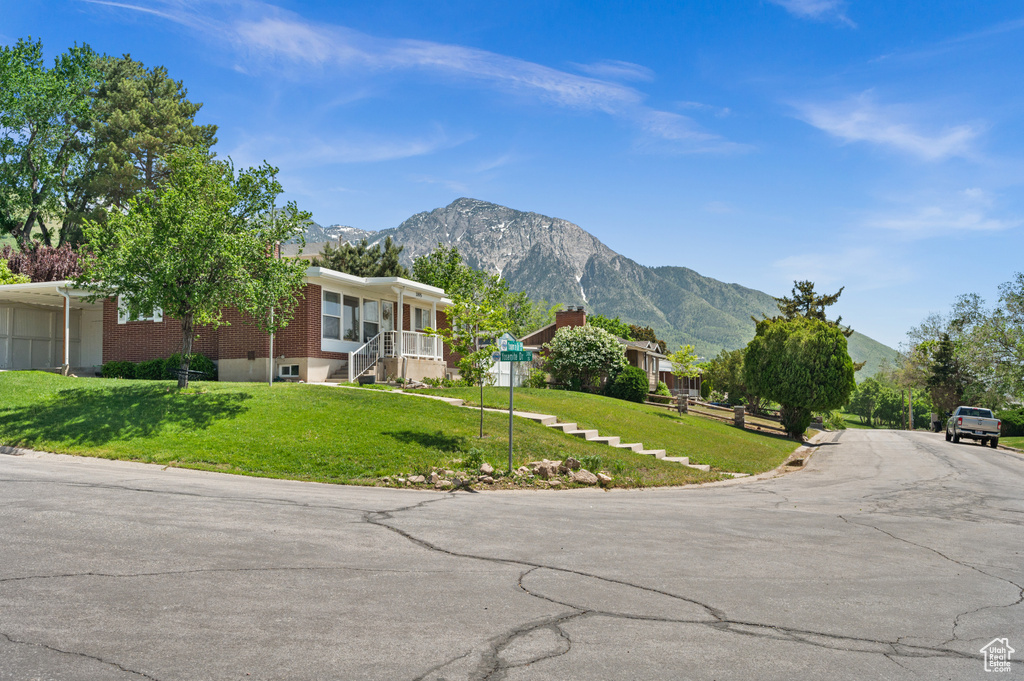 View of mountain background
