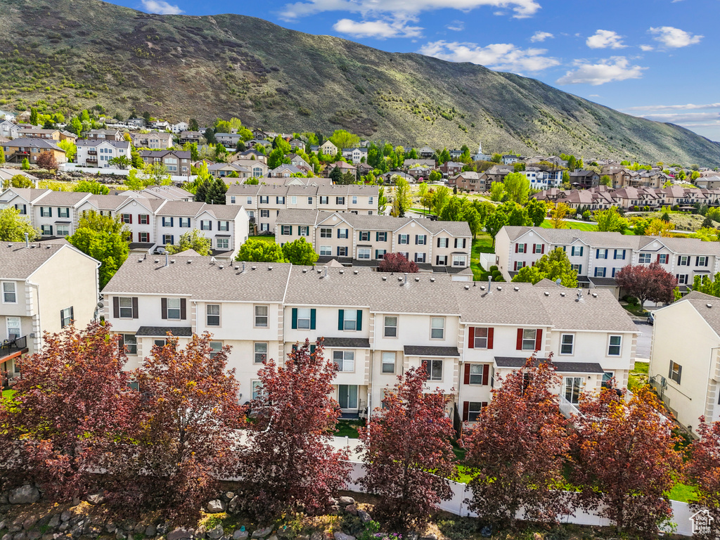 View of mountain feature with a residential view