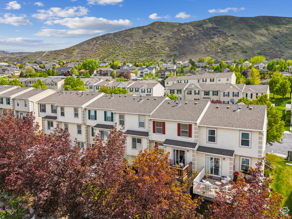Mountain view with a residential view