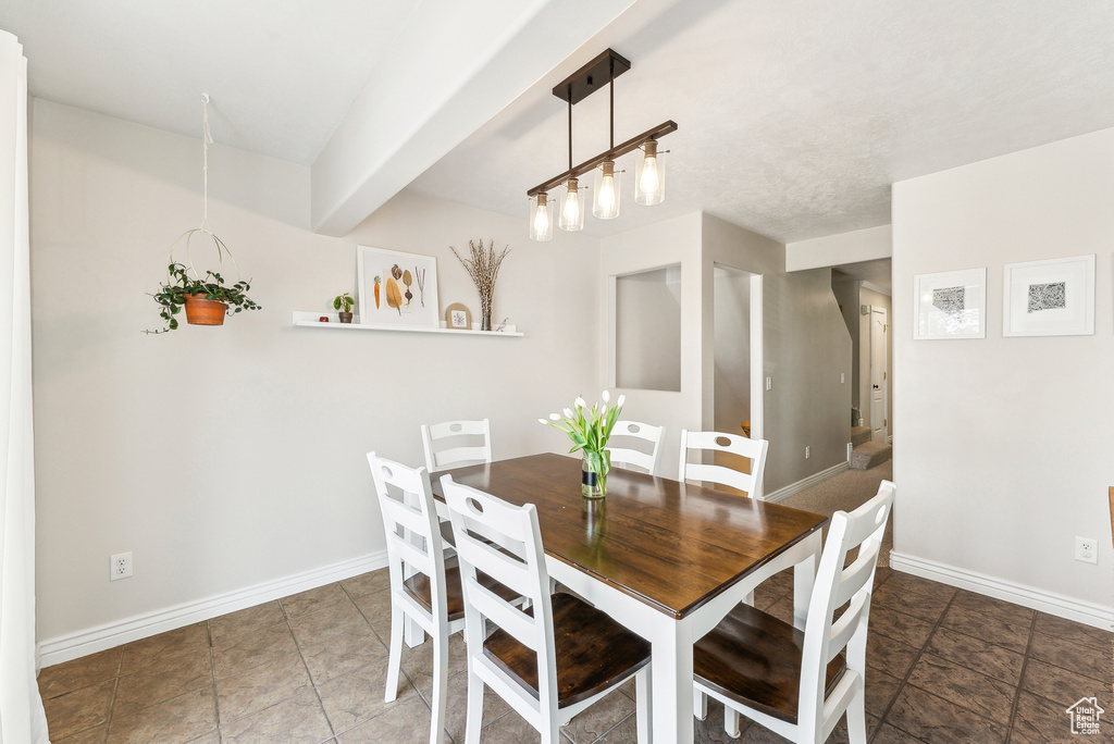Dining room with baseboards