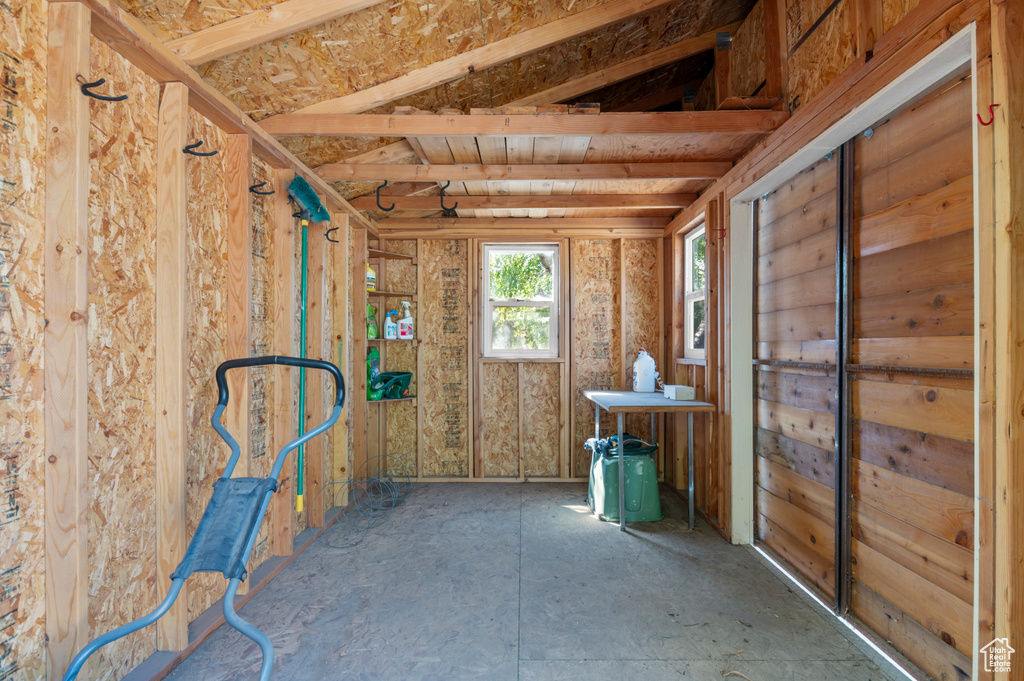 View of storage room