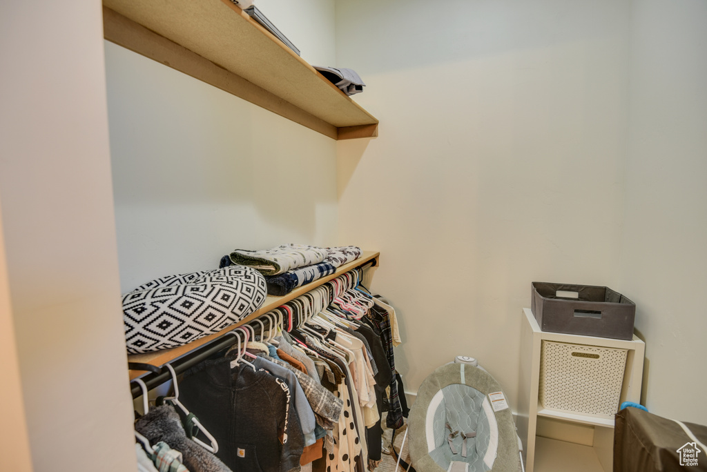 View of spacious closet
