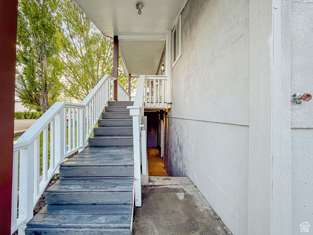 View of stairway
