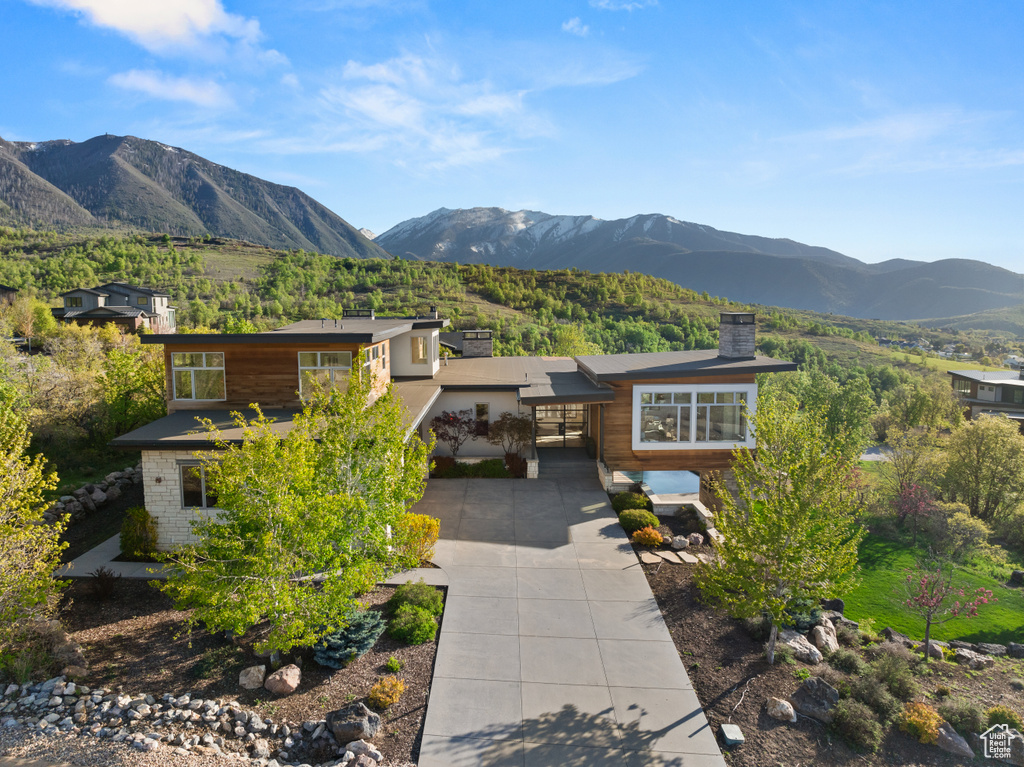 View of mountain backdrop