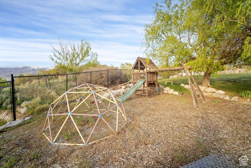 View of playground with fence