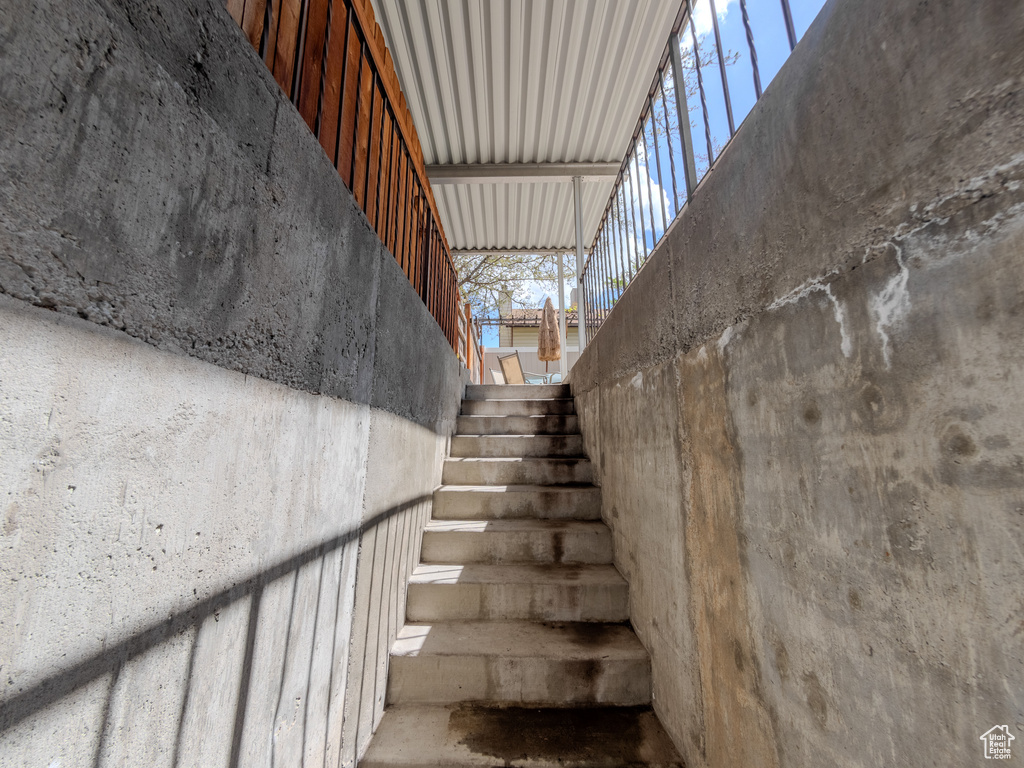 View of stairs