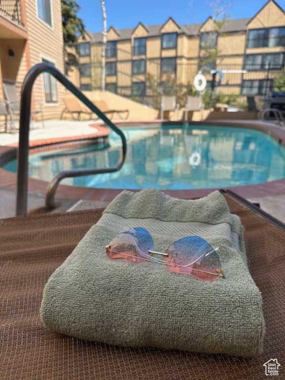 View of pool