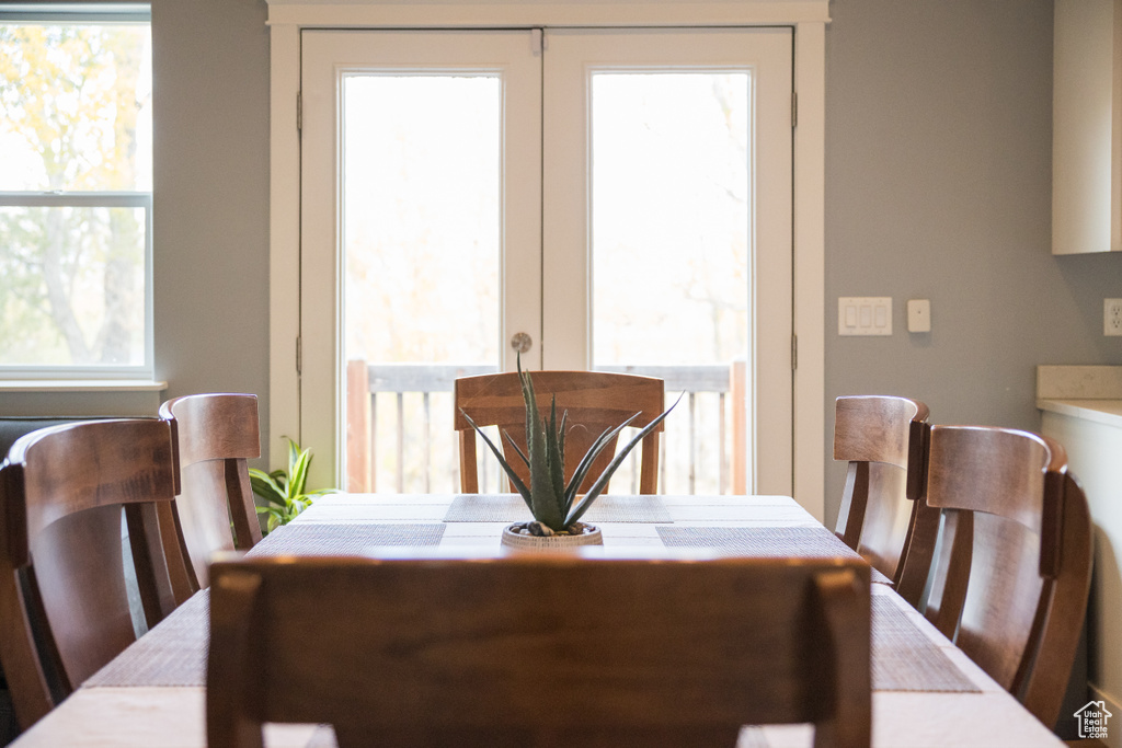 View of dining space