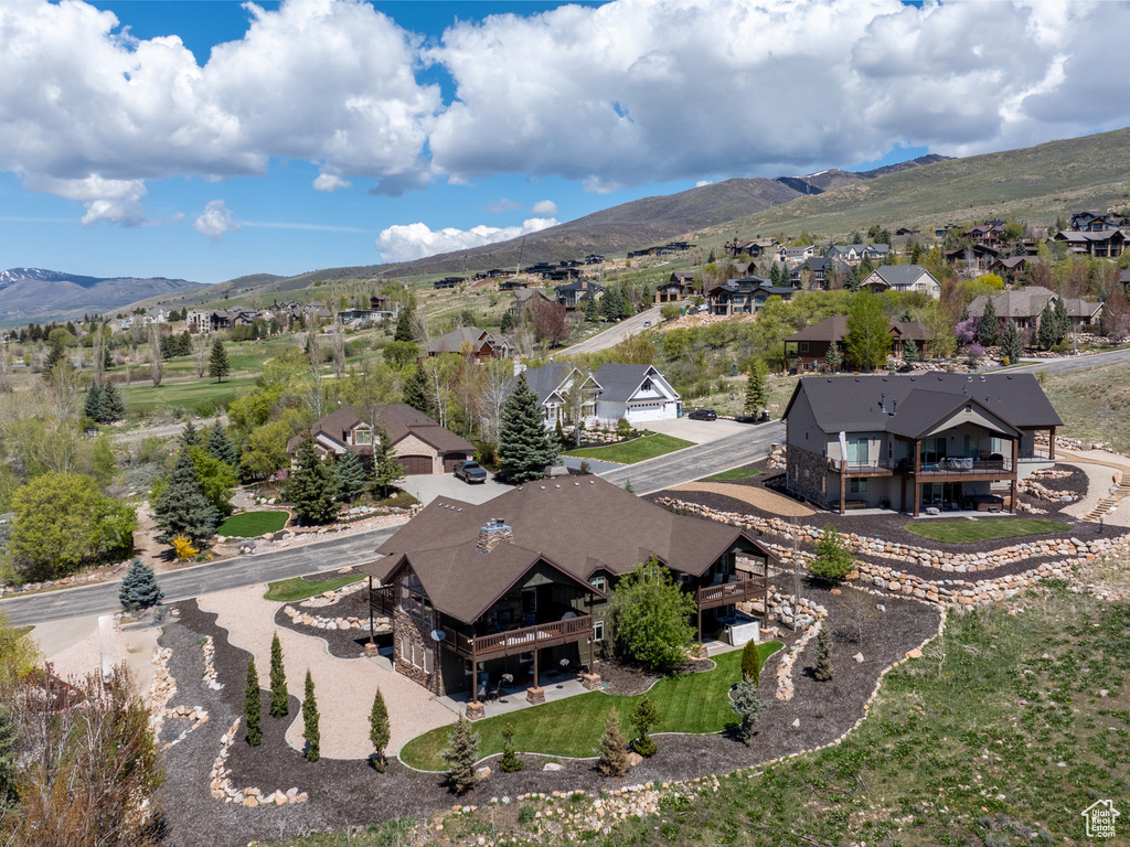 Bird\\\'s eye view featuring a residential view and a mountain view