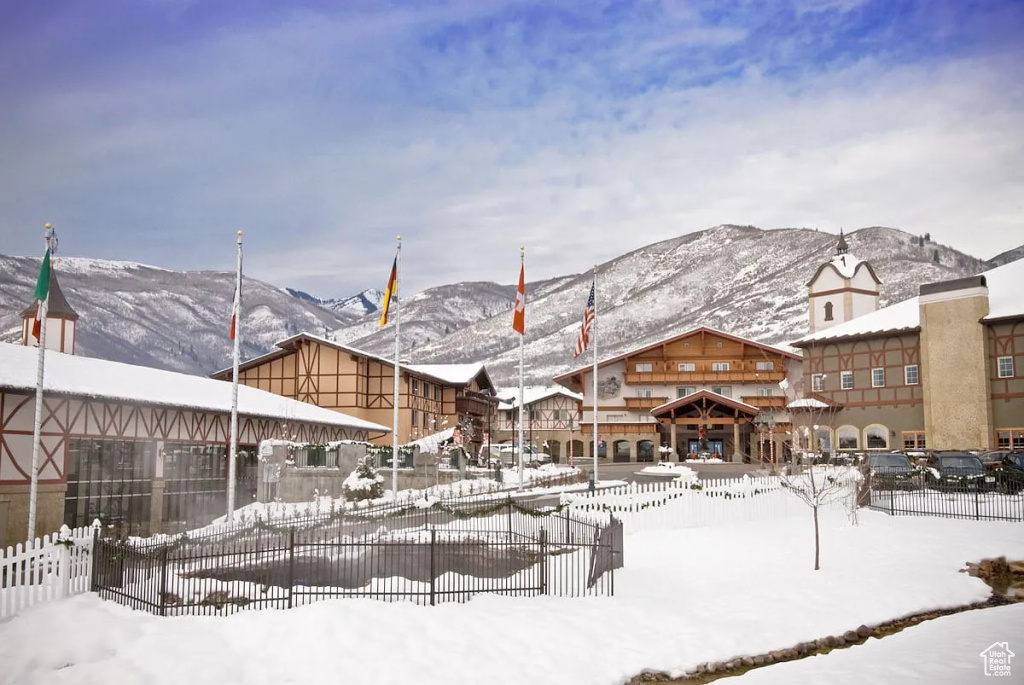 View of property's community with fence