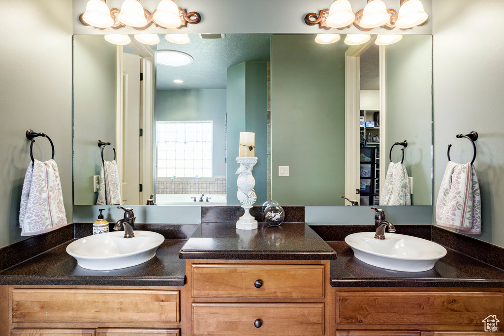 Full bath with vanity
