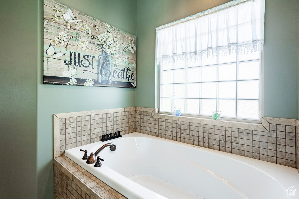 Bathroom featuring a bath