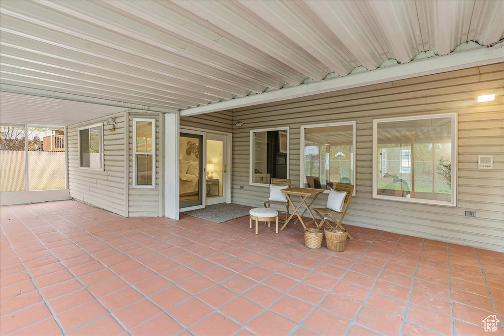 View of patio