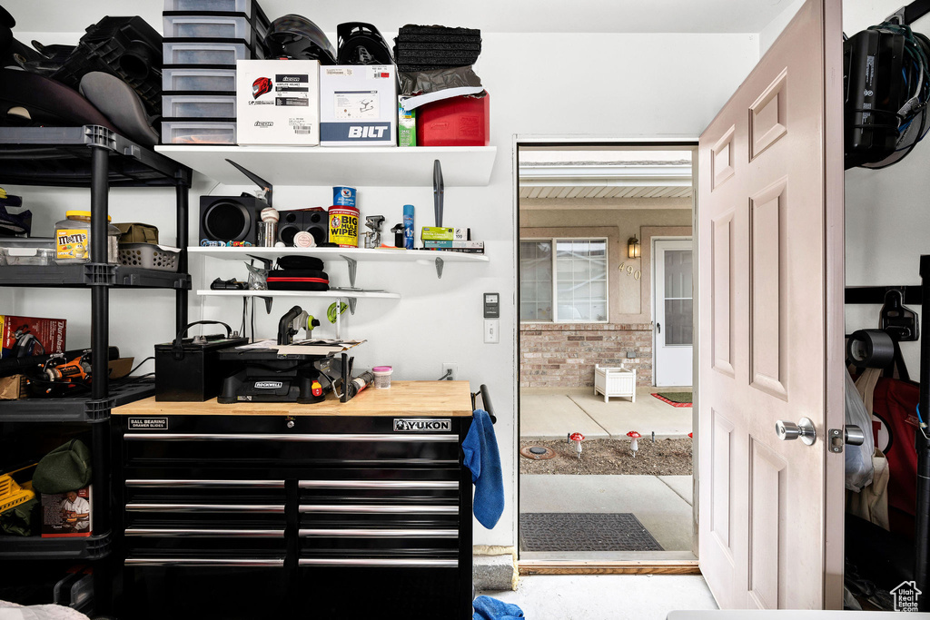 View of storage area
