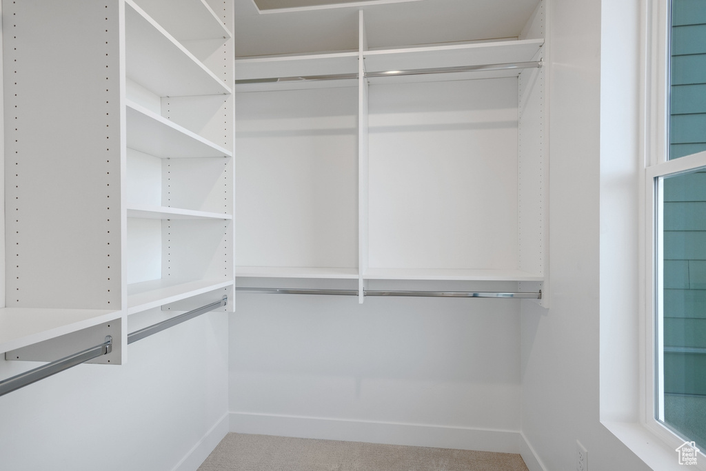 View of spacious closet