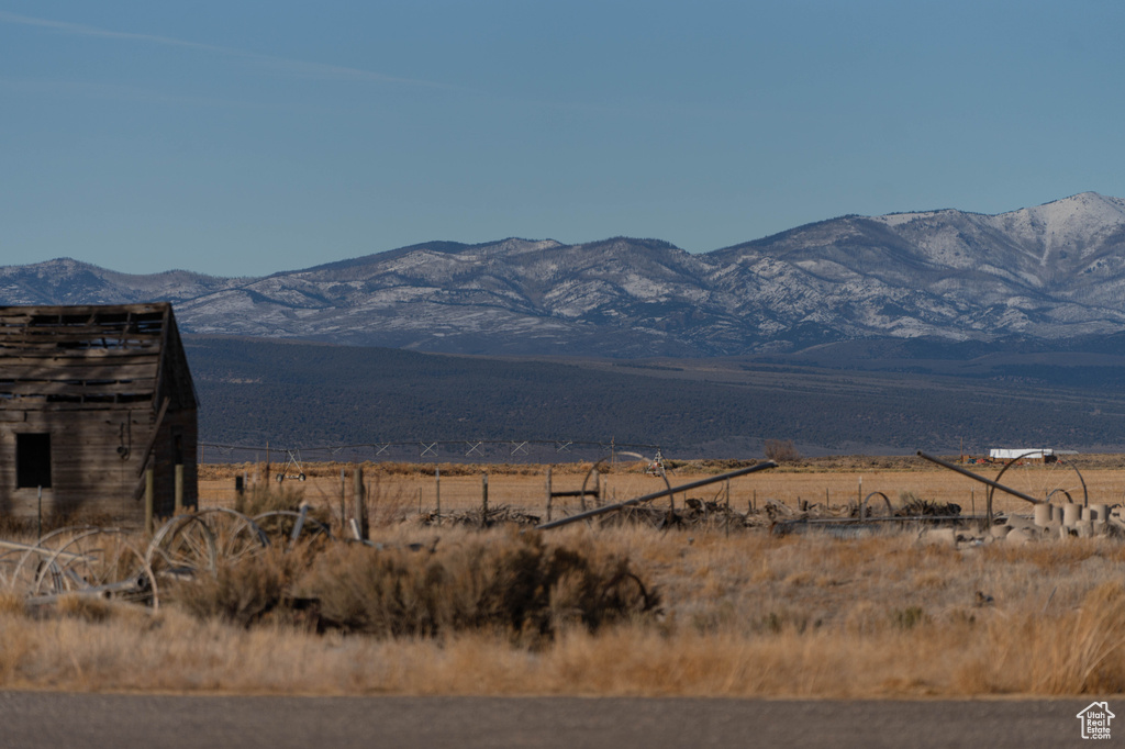 View of mountain feature with a rural view