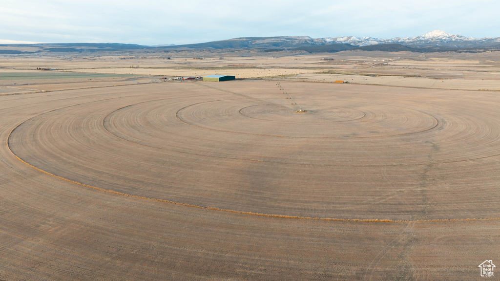 Bird's eye view with a mountain view and a rural view