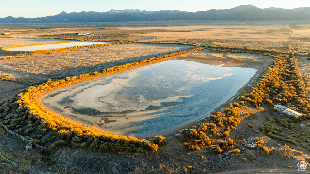 Bird's eye view with a mountain view and a rural view