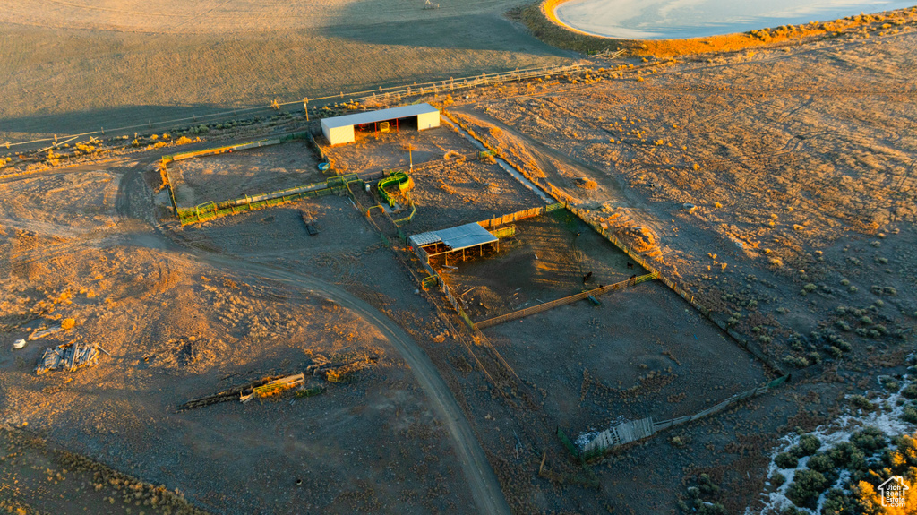 Drone / aerial view featuring a rural view