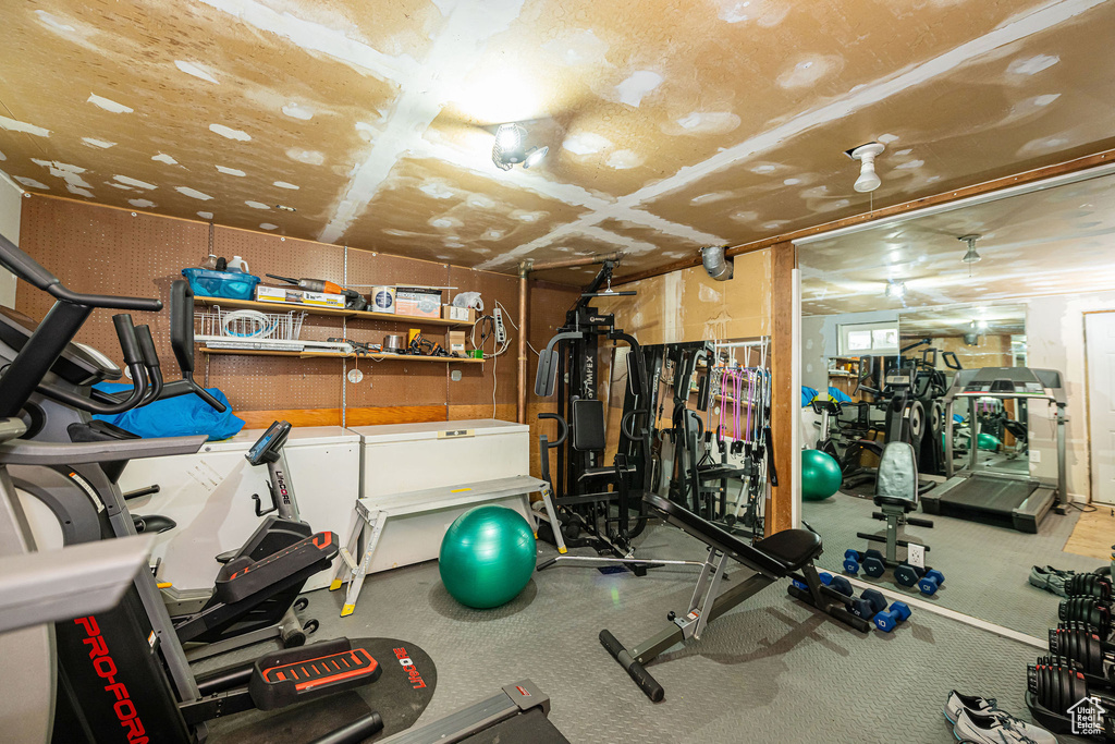 View of workout room