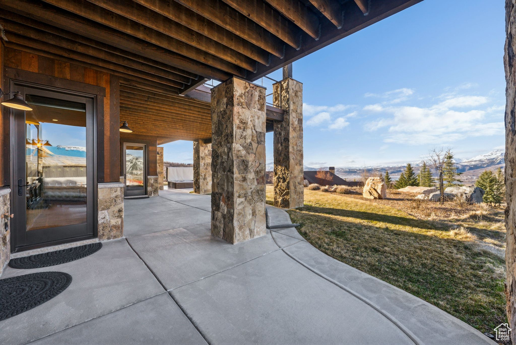 View of patio