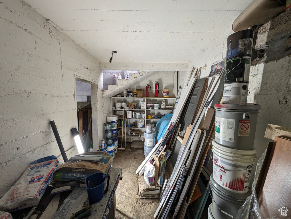View of storage area