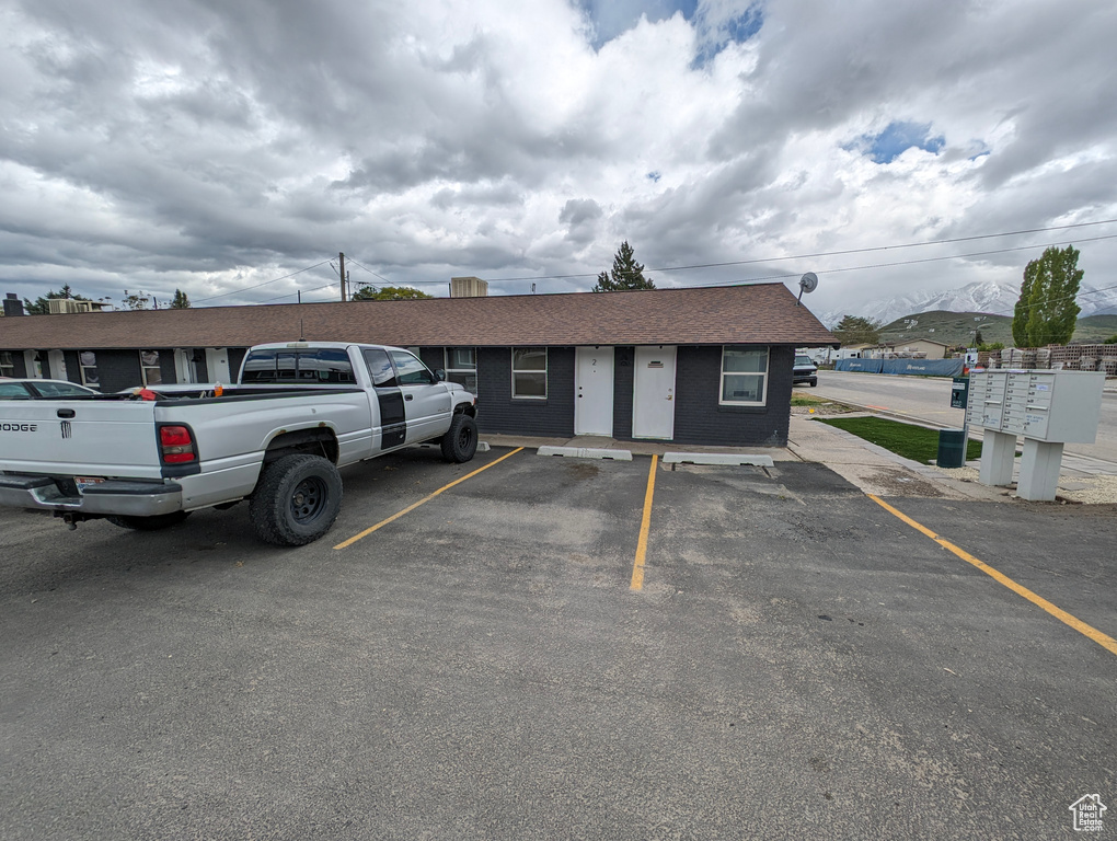 View of uncovered parking lot