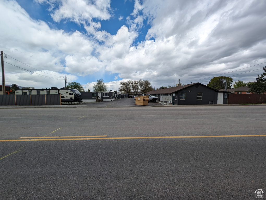View of street with sidewalks