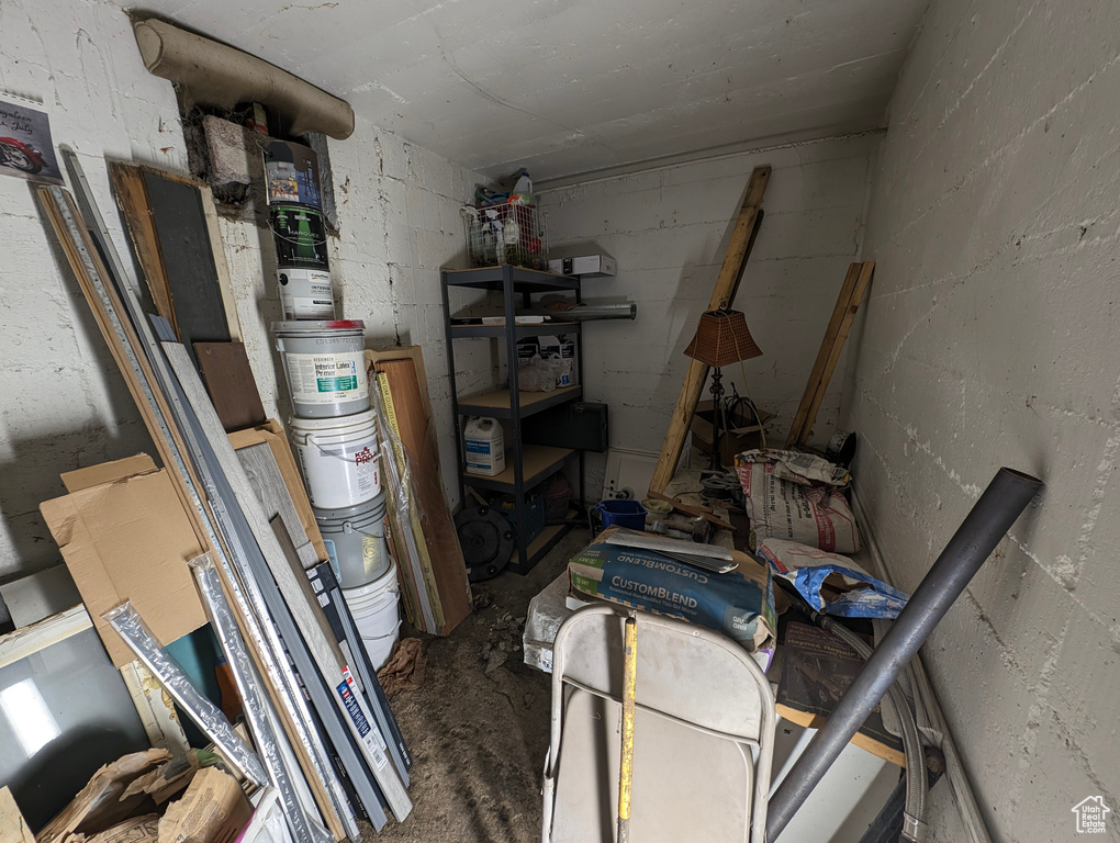 View of storage area
