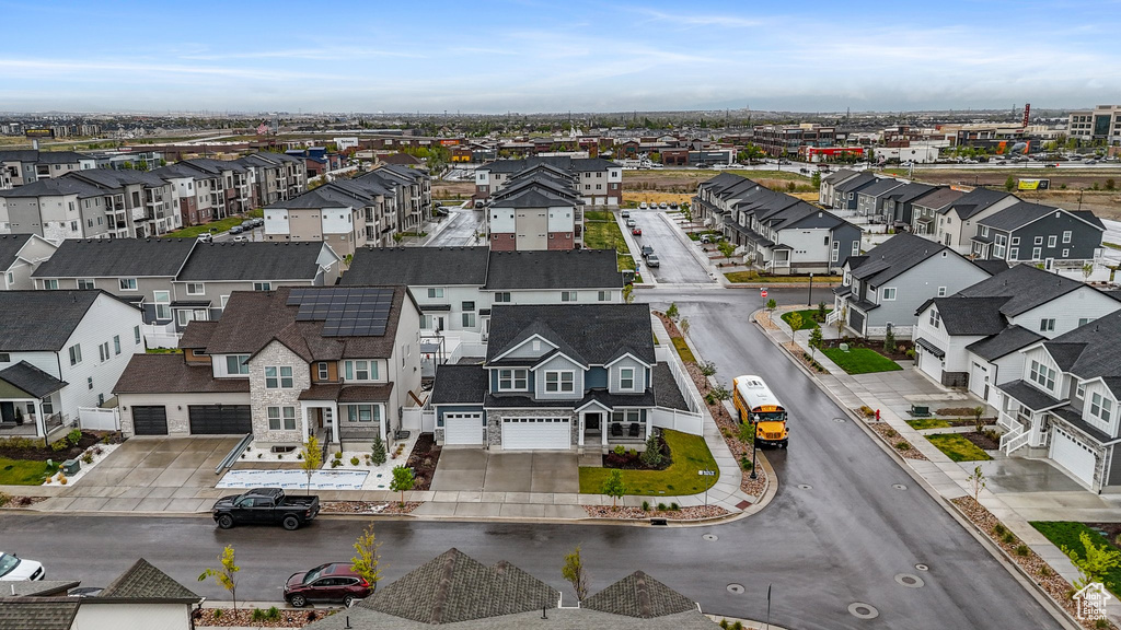 Drone / aerial view featuring a residential view