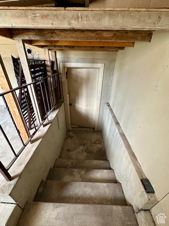 View of stairs