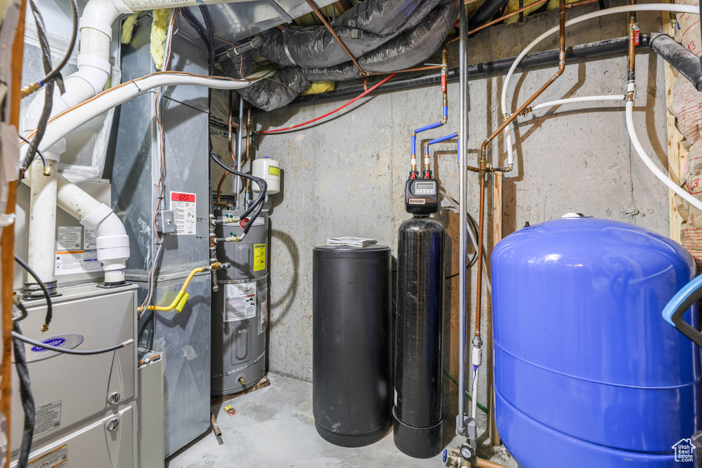 Utilities with electric water heater