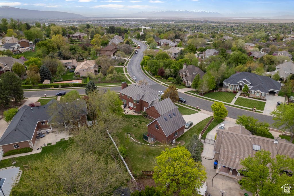 Drone / aerial view with a residential view