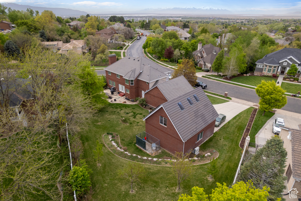 Birds eye view of property featuring a residential view