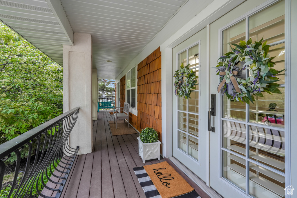 View of deck