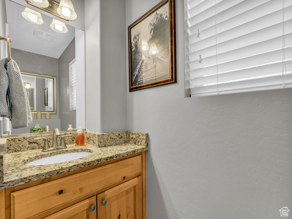 Bathroom featuring vanity