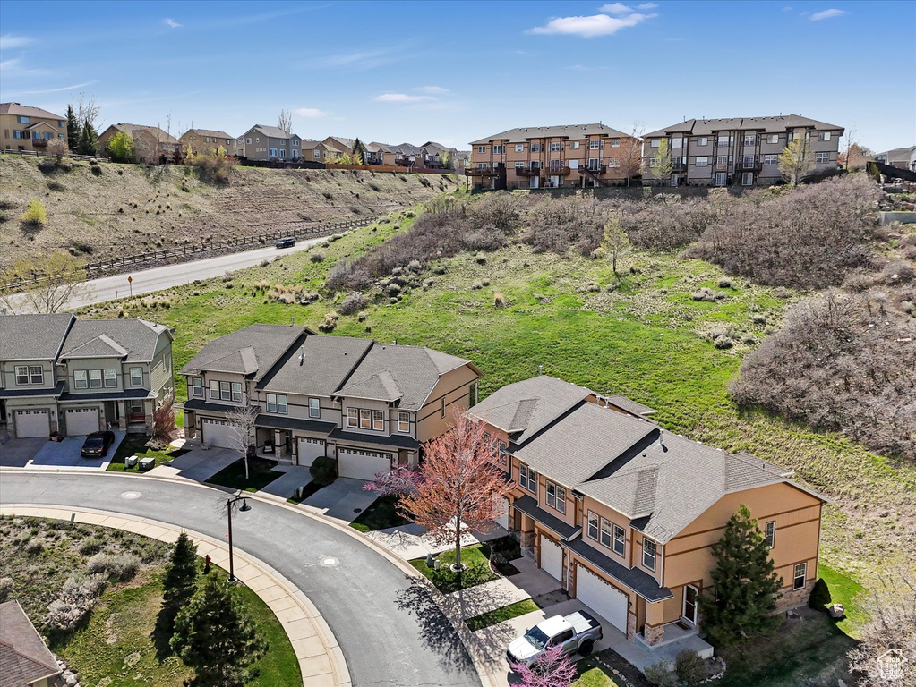 Birds eye view of property featuring a residential view