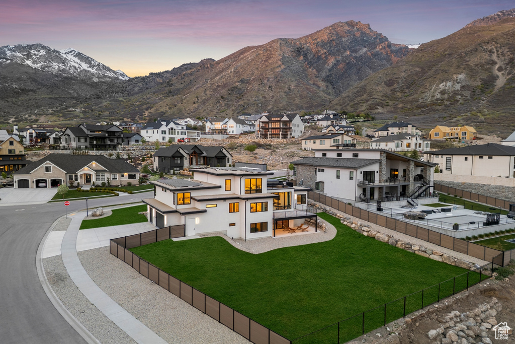 View of mountain feature featuring a residential view