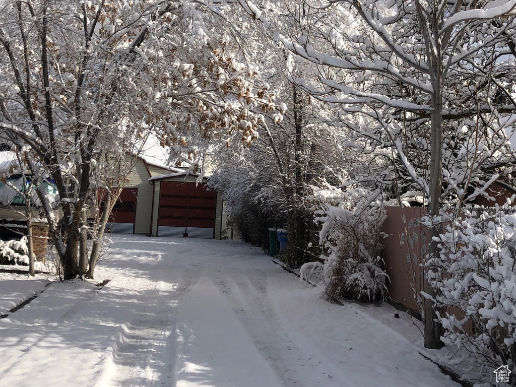 View of road featuring driveway