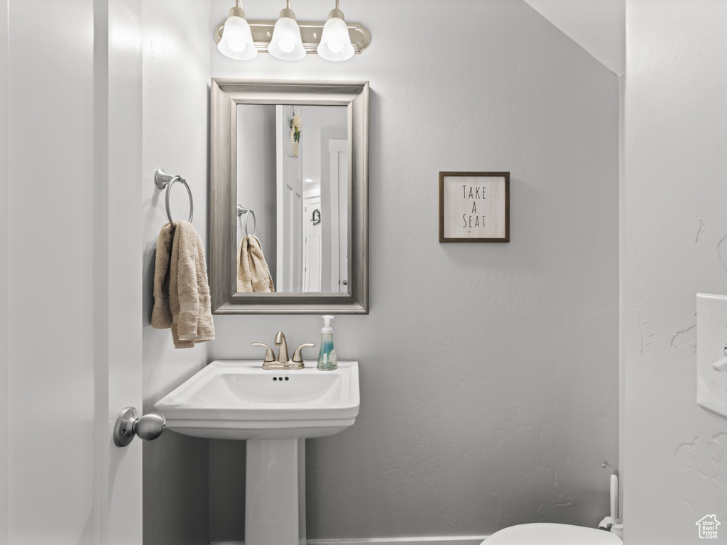 Half bathroom with toilet